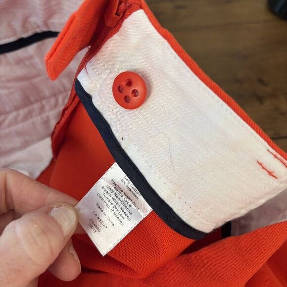 Talbots Heritage Women’s Size 16 Red Cotton Blend Side Zip Ankle Pant - Picture 6 of 6